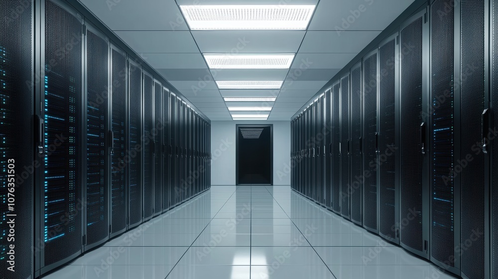 Server Room Corridor. Server Room Corridor.