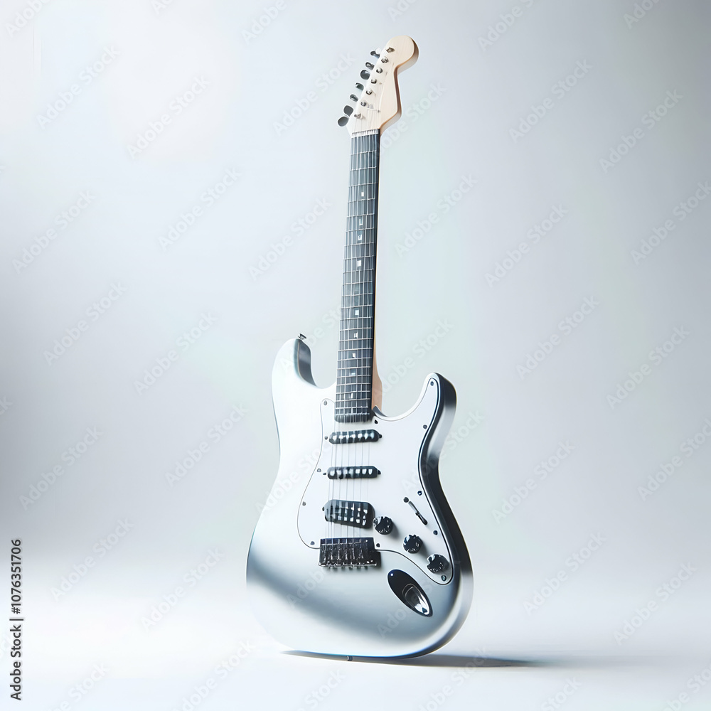 Obraz premium Electric guitar isolated generated ai.