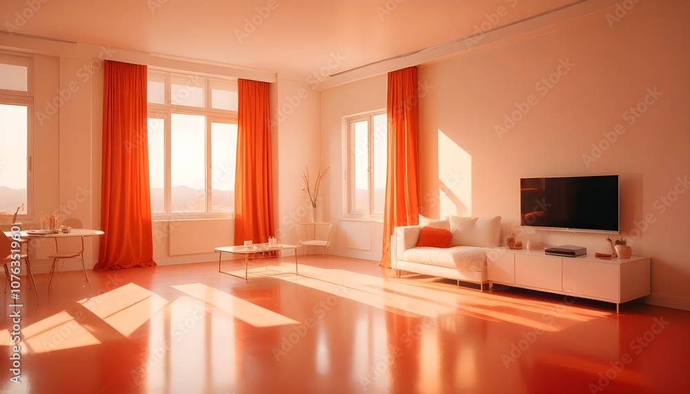 Photo interior modern design room 3d illustration Photo interior modern design room 3d illustration