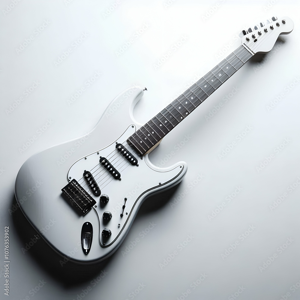 Obraz premium Electric guitar isolated generated ai.