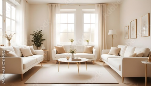 Photo interior modern design room 3d illustration