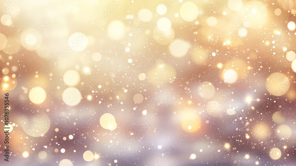 Warm golden bokeh lights blurred background for festive or celebration theme Warm golden bokeh lights blurred background for festive or celebration theme