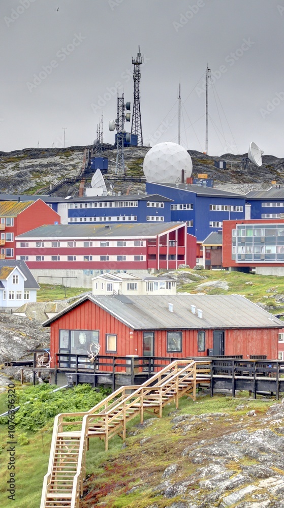 Fototapeta premium centre historique de Nuuk au Groenland