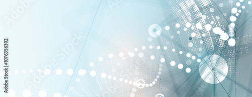 Abstract DNA molecule  technology