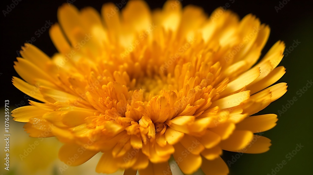 Close-up of a Vibrant Yellow Flower with Delicate Petals Close-up of a Vibrant Yellow Flower with Delicate Petals