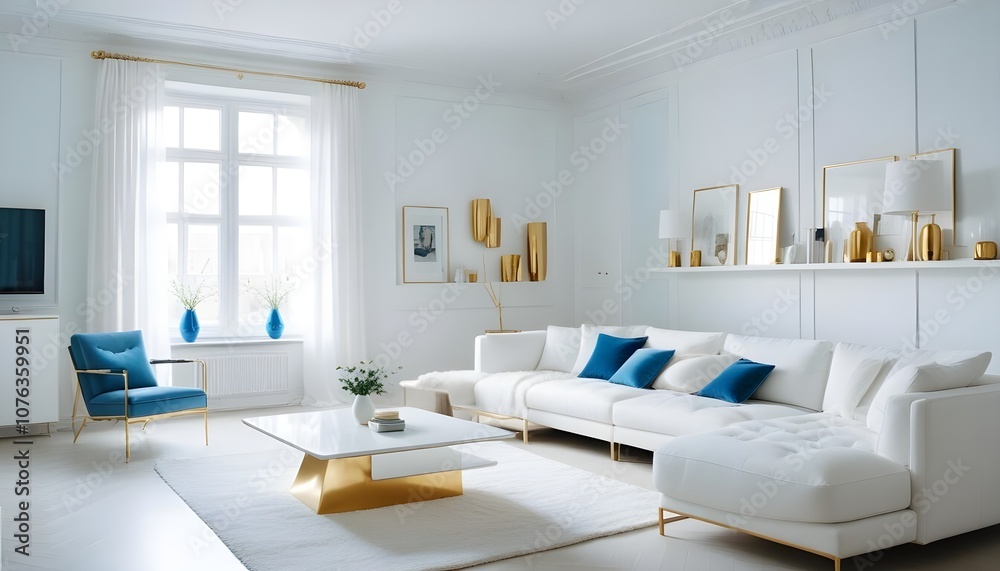 Photo interior modern design room 3d illustration Photo interior modern design room 3d illustration