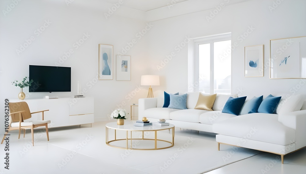 Photo interior modern design room 3d illustration Photo interior modern design room 3d illustration