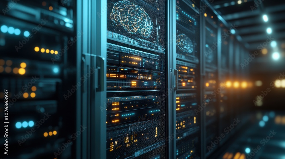 Advanced AI Brain Interface in a Server Network Advanced AI Brain Interface in a Server Network