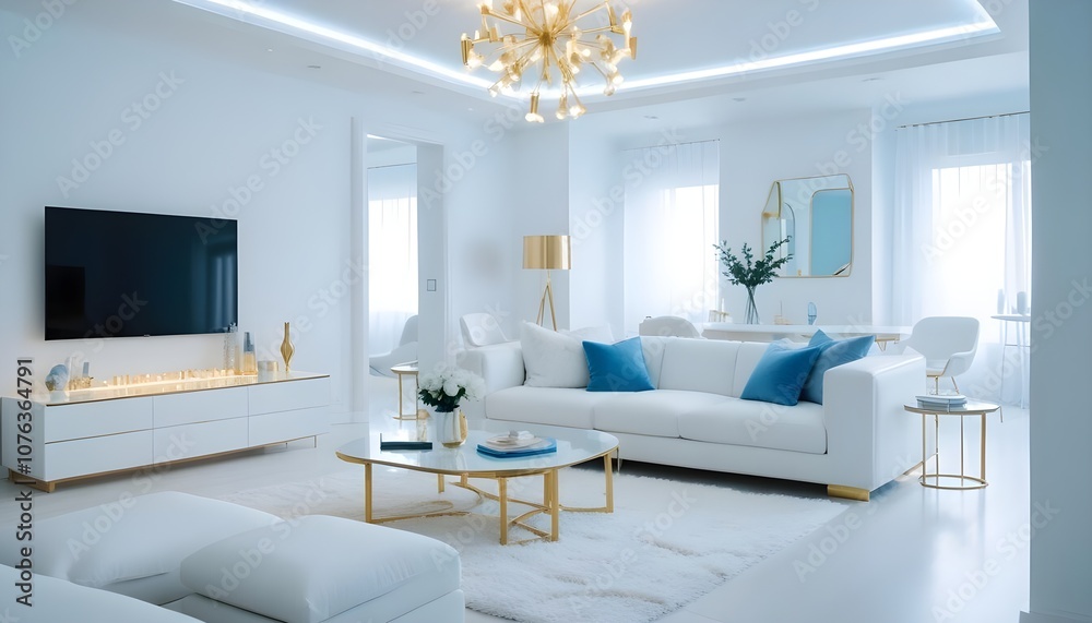 Photo interior modern design room 3d illustration Photo interior modern design room 3d illustration