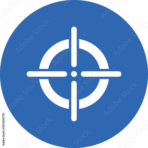 FirstPerson Shooter (FPS) glyph circle icon