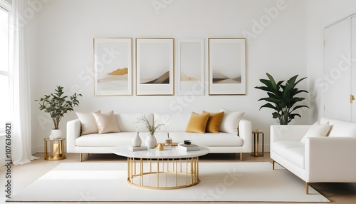 Photo interior modern design room 3d illustration