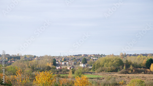 Distant neighborhood in Ilkeston, Derbyshire, UK photo