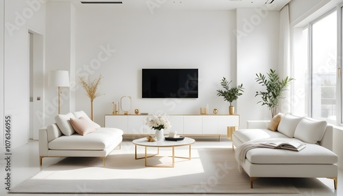 Photo interior modern design room 3d illustration