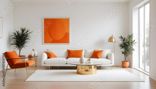 Photo interior modern design room 3d illustration