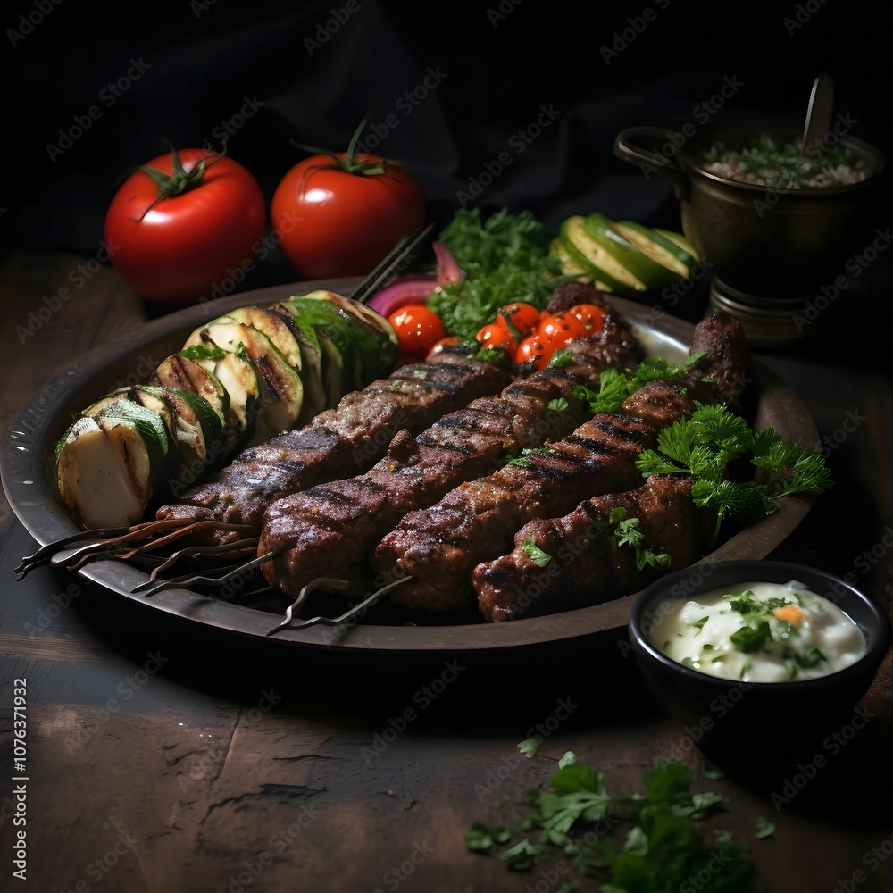 Grilled Skewers with Zucchini and Tomatoes Grilled Skewers with Zucchini and Tomatoes