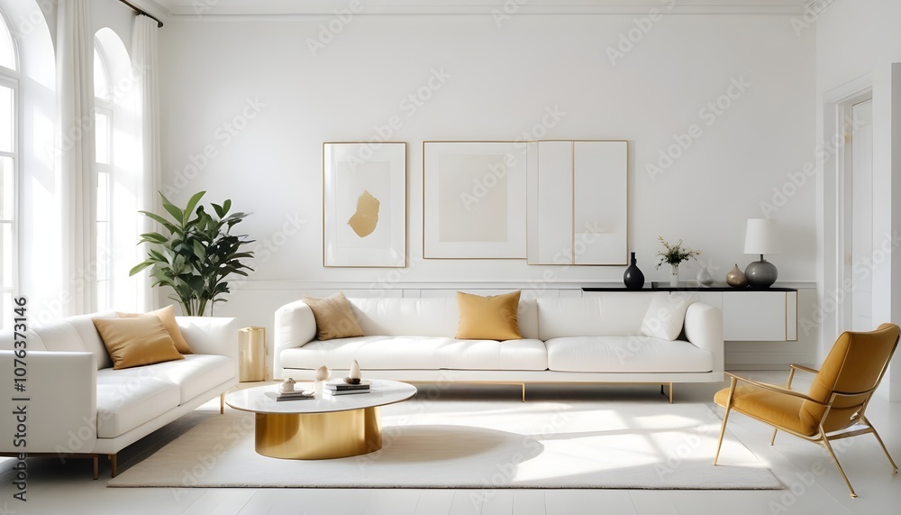 Photo interior modern design room 3d illustration Photo interior modern design room 3d illustration
