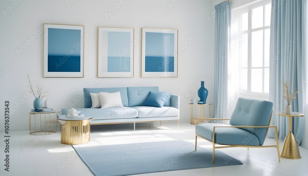 Photo interior modern design room 3d illustration Photo interior modern design room 3d illustration