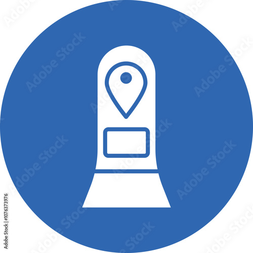 Route Marker glyph circle icon