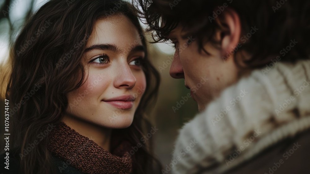 Close-up of two individuals sharing a meaningful gaze, capturing mutual respect, connection, and empathy in a serene setting, with soft focus on their expressions highlighting the depth of their bond Close-up of two individuals sharing a meaningful gaze, capturing mutual respect, connection, and empathy in a serene setting, with soft focus on their expressions highlighting the depth of their bond