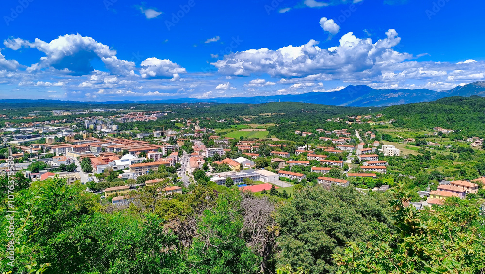 View from the castle of Labin Croatia