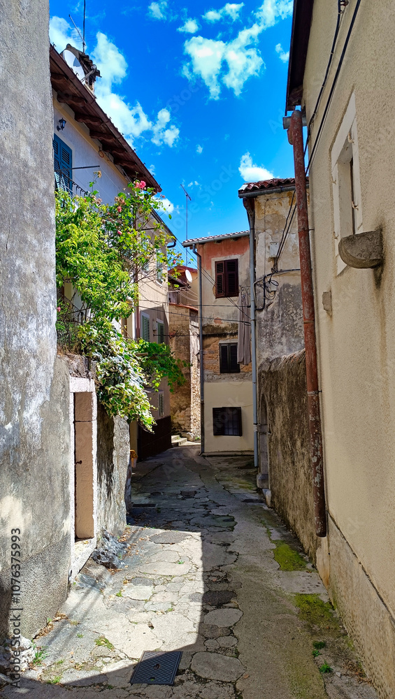 narrow road in Lovran Croatia