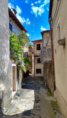 Obraz na płótnie narrow road in Lovran Croatia w salonie