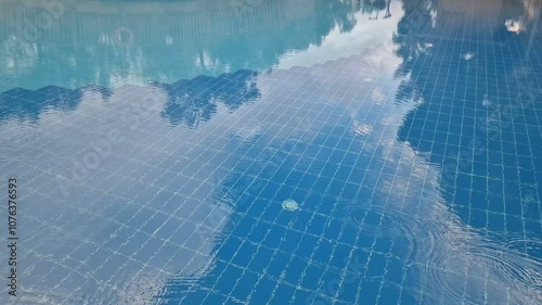 The pool is in the hotel.