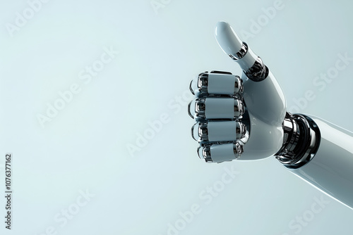Thumbs Up from a Robotic Hand.