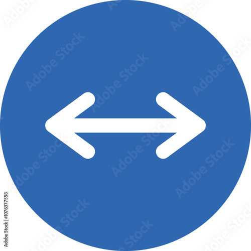 Double Arrows glyph circle icon