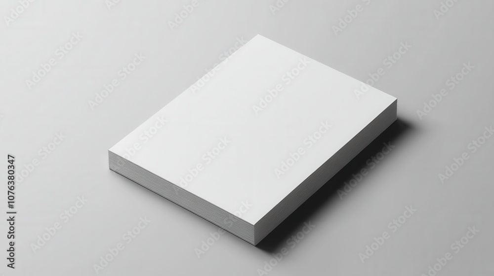 White paper blank canvas. Generative AI White paper blank canvas. Generative AI