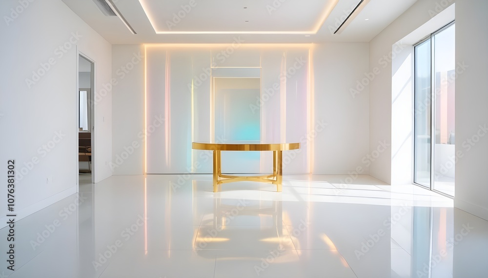 Photo interior modern design room 3d illustration Photo interior modern design room 3d illustration