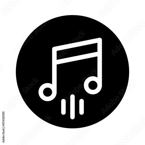 Icon Music With Style Glyph