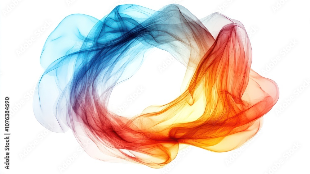 Abstract, artistic, minimalist technology, gradient diffuse halo, beautiful and dazzling colors, white background Abstract, artistic, minimalist technology, gradient diffuse halo, beautiful and dazzling colors, white background