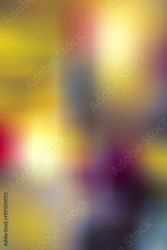 Abstract colorful background mixing yellow, black, white, red, and purple. Vertical backdrop of art style for concept of vivid, graphic, soft, minimal, rough texture and modern for poster and texture.