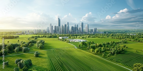 Exploring urban growth how cities expand into green fields for sustainable development #1076387984