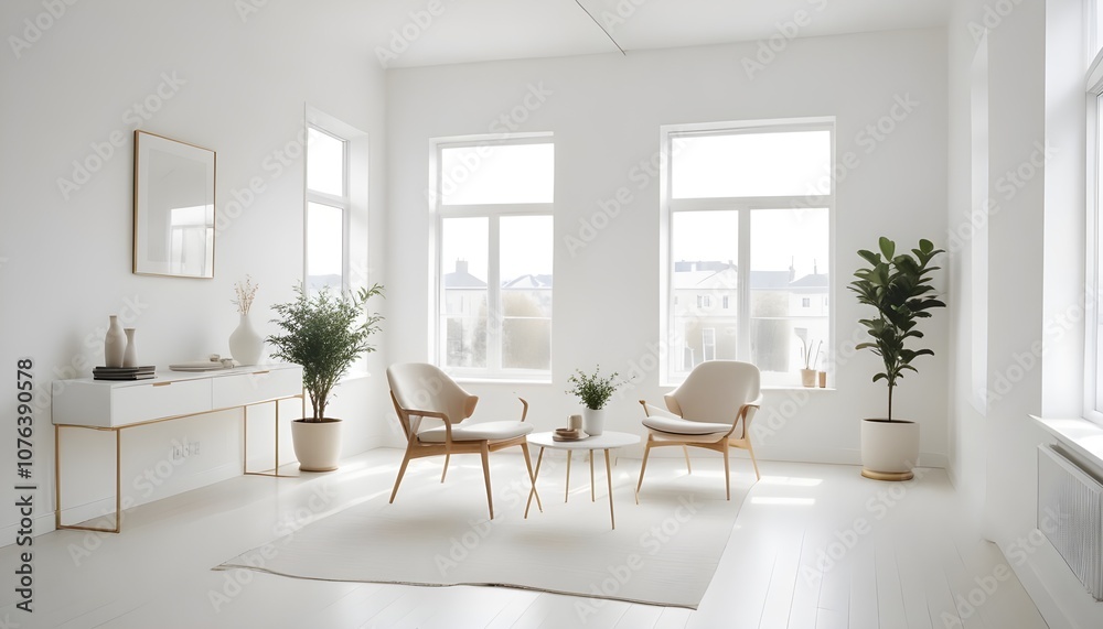 Photo interior modern design room 3d illustration Photo interior modern design room 3d illustration