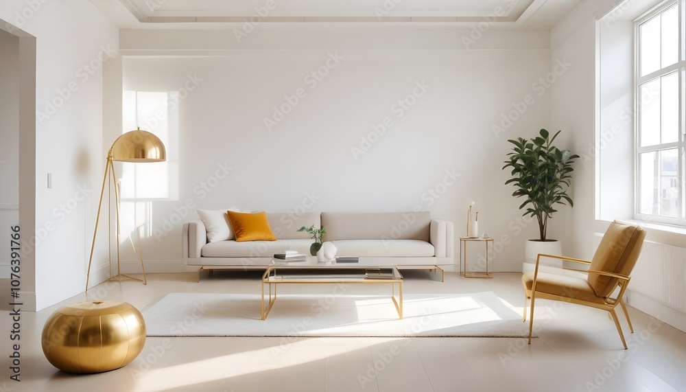 Photo interior modern design room 3d illustration Photo interior modern design room 3d illustration