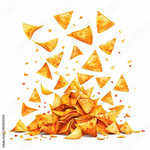 Tortilla Chips Falling photo