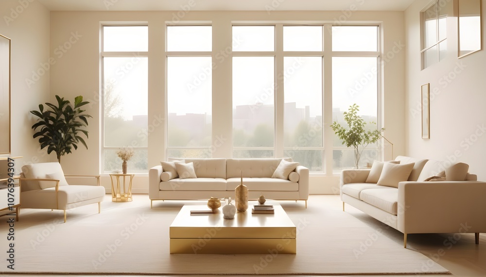 Fototapeta premium Photo interior modern design room 3d illustration