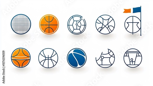 Comprehensive Collection of 15 Linear Sports Icons Representing Popular Activities Such as Tennis Golf and Basketball Clean for Graphic Design Sports Branding and Athletic Lifestyle Imagery