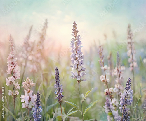 Watercolor floral background