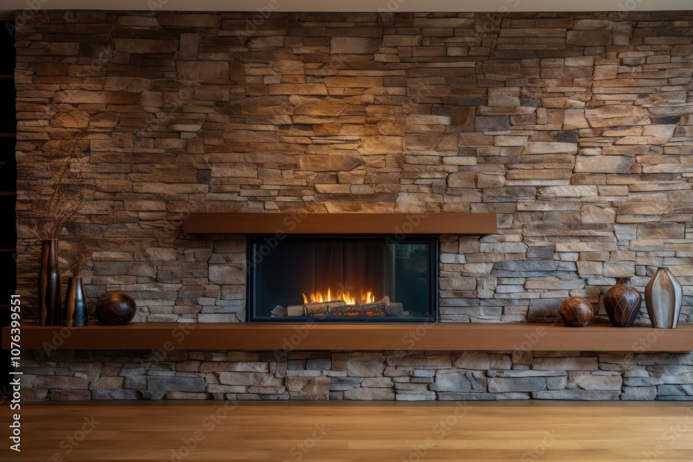 Fireplace home interior. Fireplace home interior.
