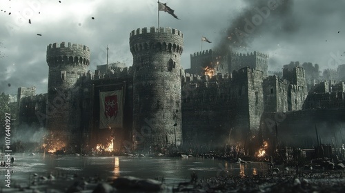 A Medieval Castle Under Siege