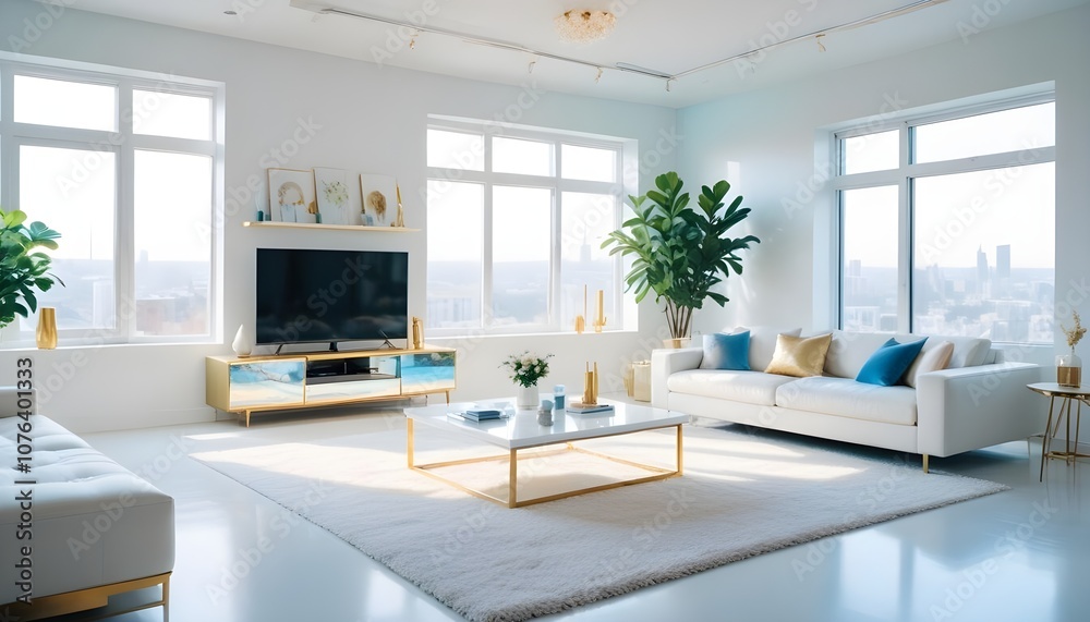 Photo interior modern design room 3d illustration Photo interior modern design room 3d illustration