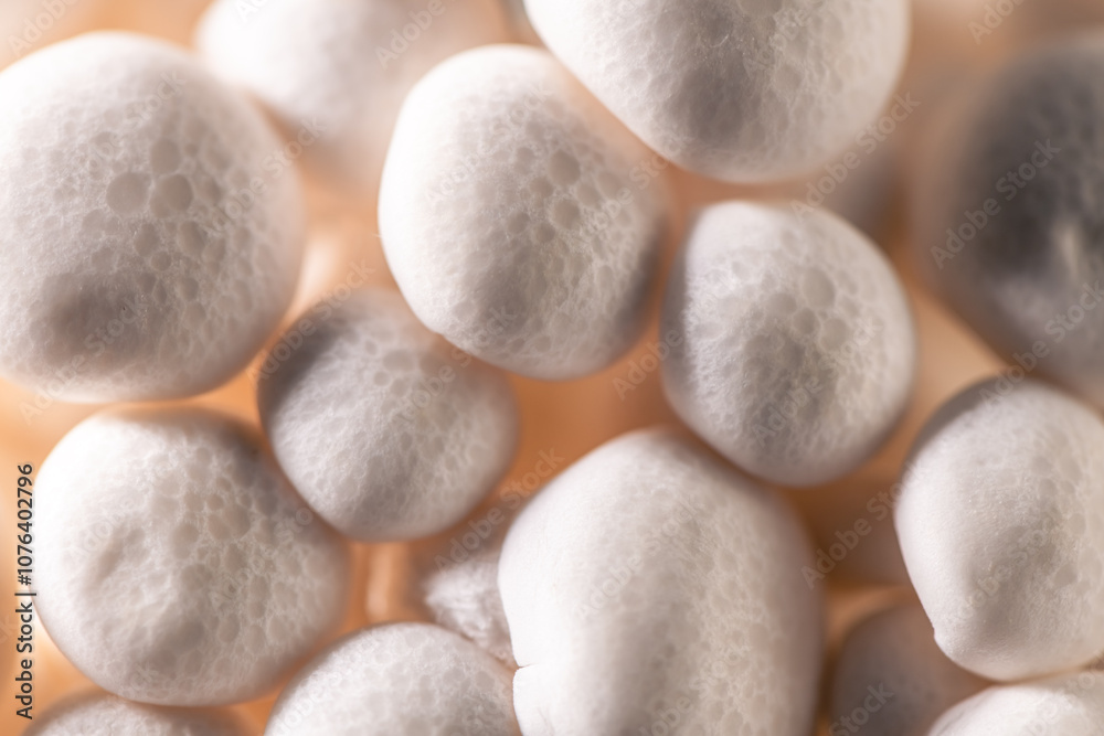 Closeup of a bunch of shimeji mushrooms