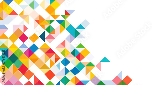 Abstract Geometric Triangle Pattern Vector Design