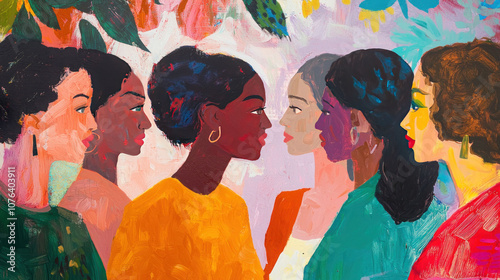 community of women are talking