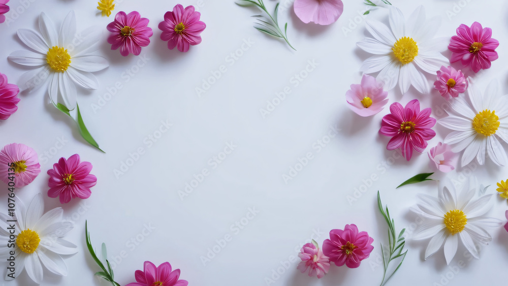 frame made of flowers frame made of flowers