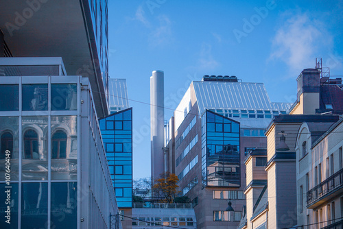 Low angle view of a cityscape