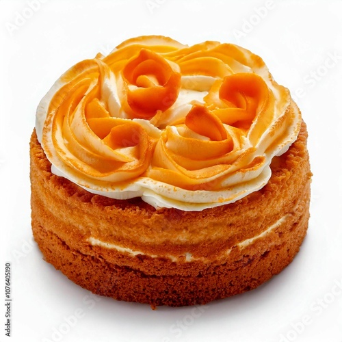 sponge cake with cream